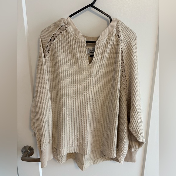 AE SOFT & SEXY SWEATER / WAFFLE KNIT PULLOVER - Picture 2 of 5